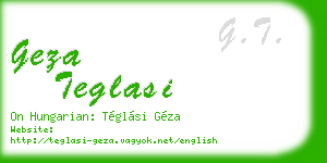 geza teglasi business card